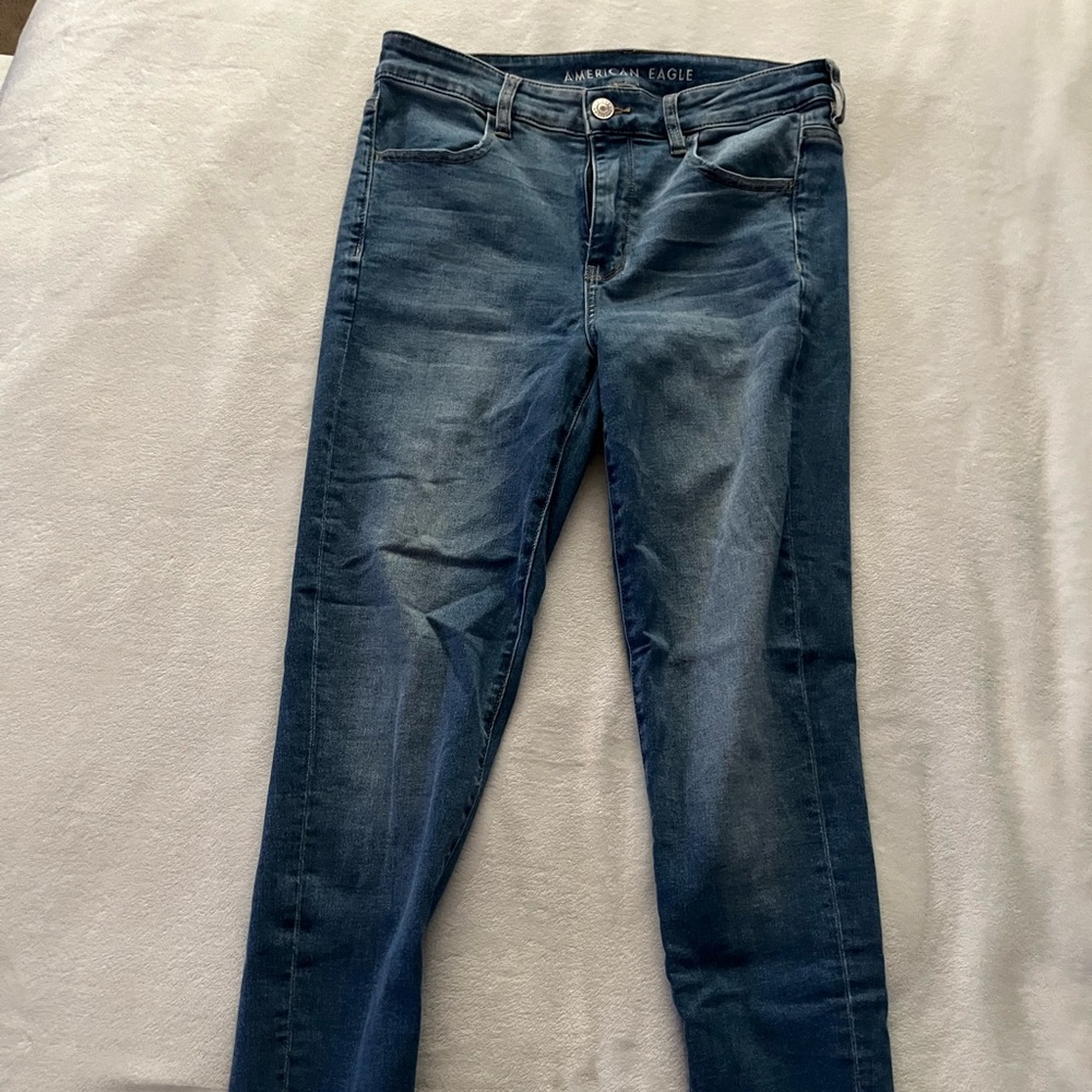 American Eagle size 12 Blue Skinny Jeans